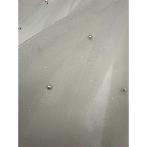 Child's formal dress Couture Princess Sz 3T White with beads/rinestones - Picture 6 of 16